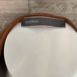 Cherish faux suede dress